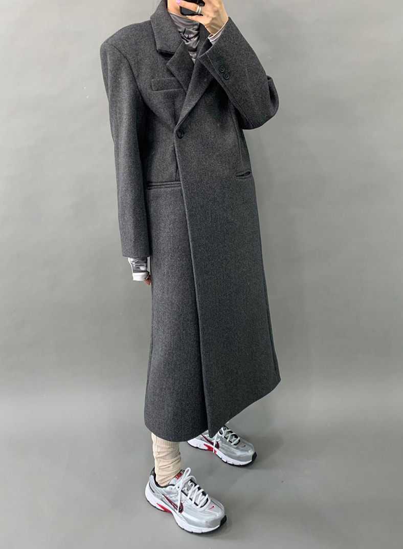 classic wool long coat (2color)