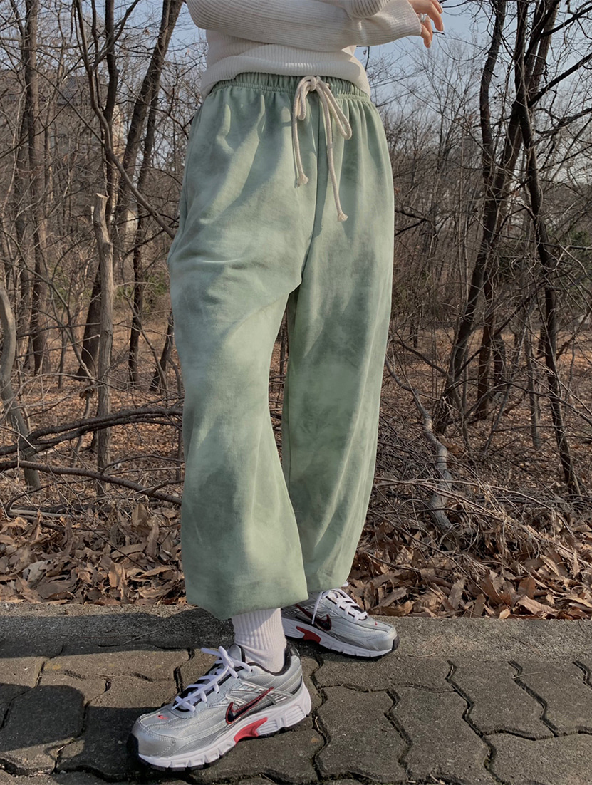 tie-dye jogger pants (2color)