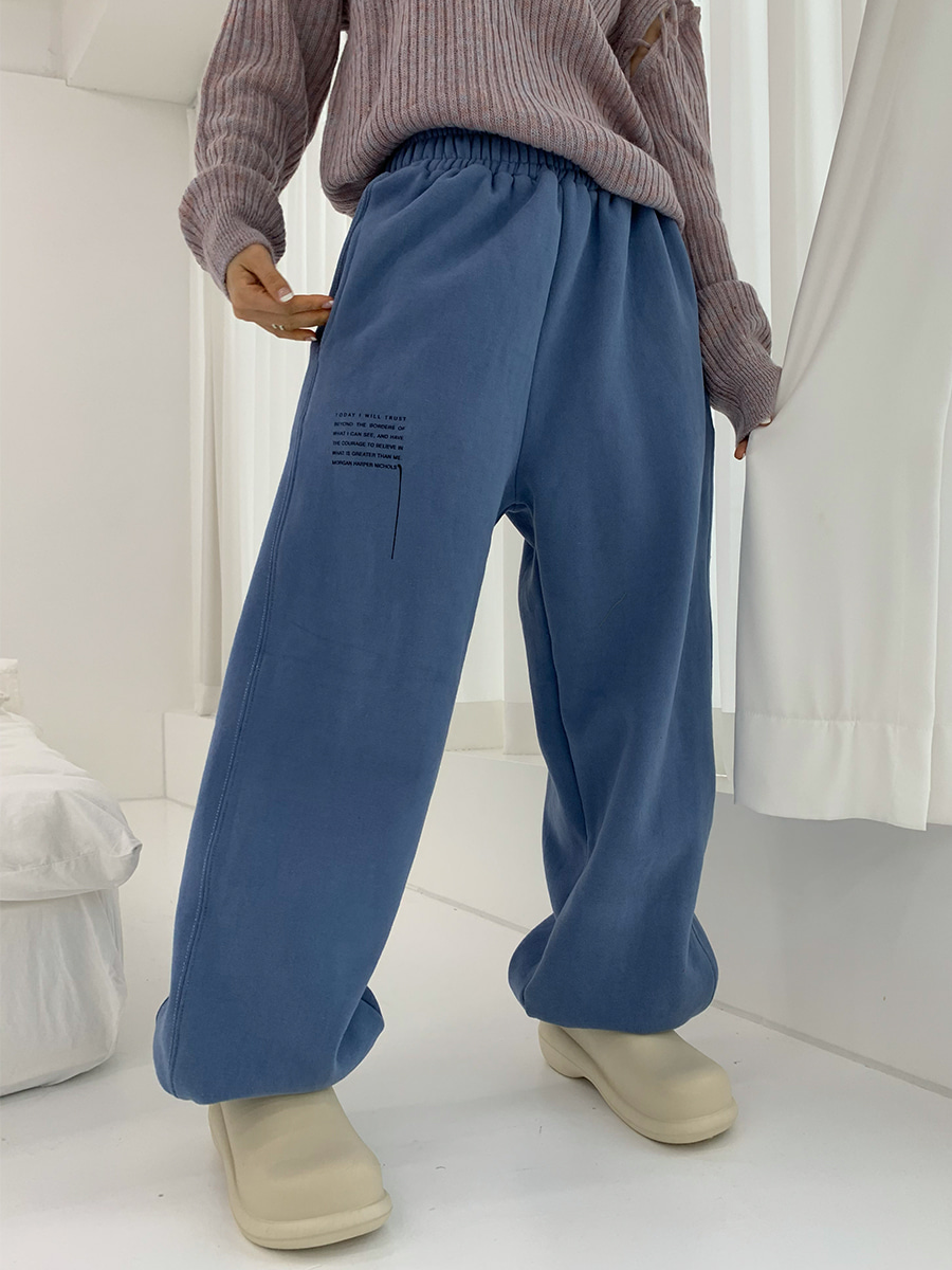 Extra jogger pants (3color) *안감기모