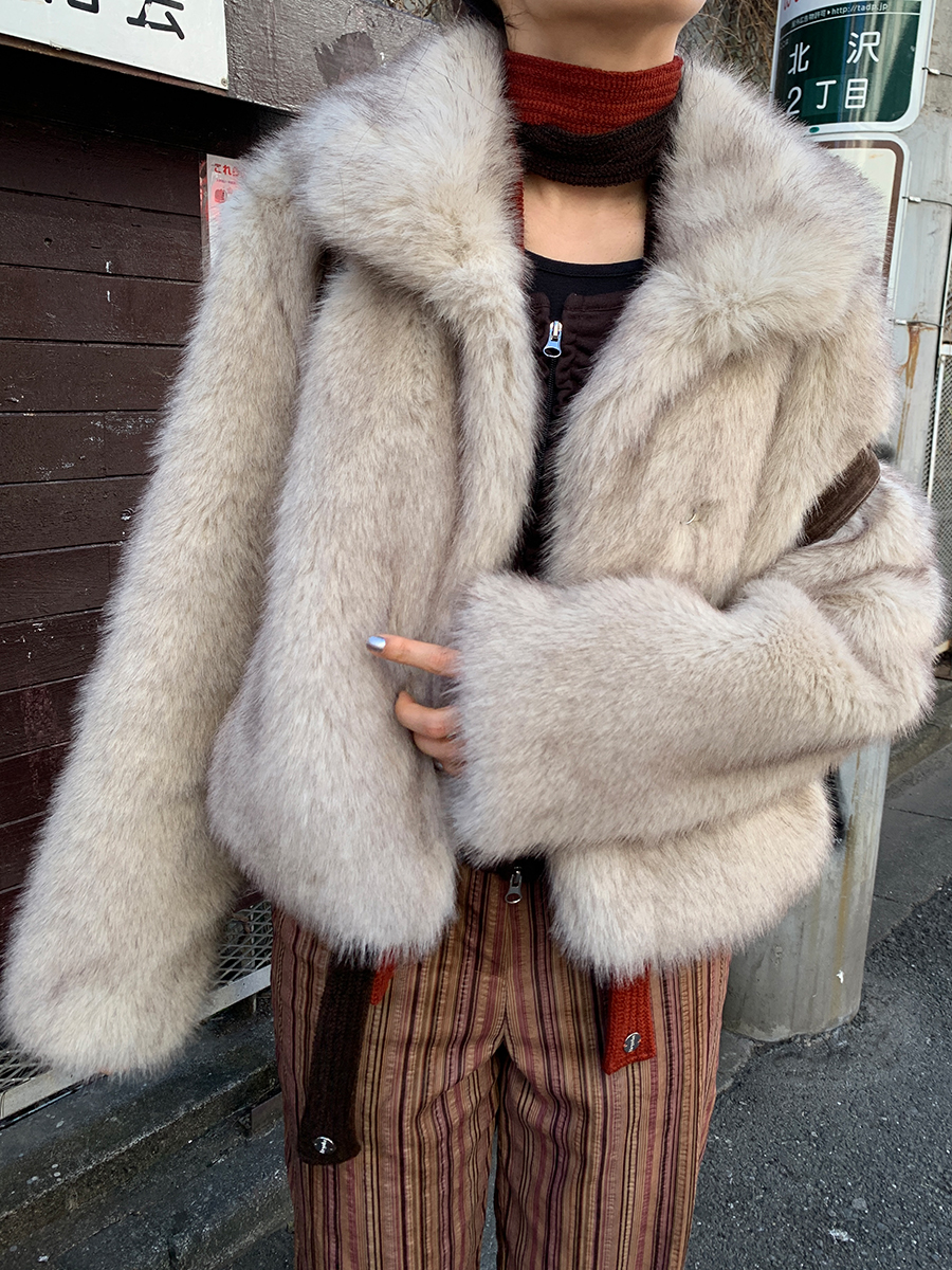 Foxy fur jacket (2color)