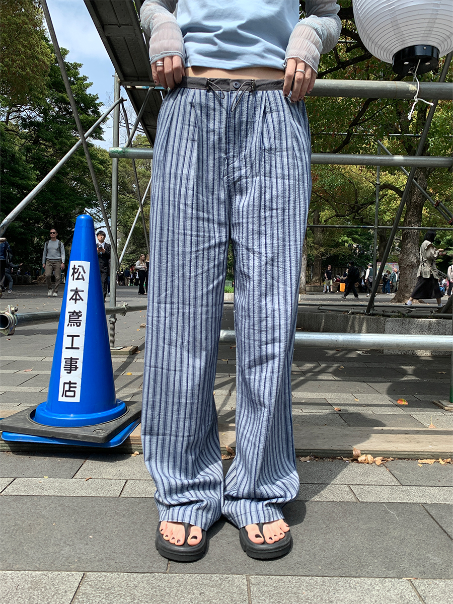 Stripe pin pants (3color)
