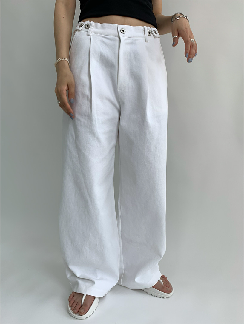 side button pants (2color)