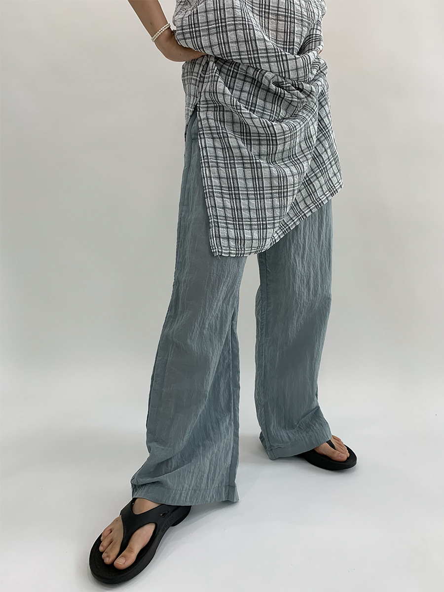 Nylon light pants (2color)