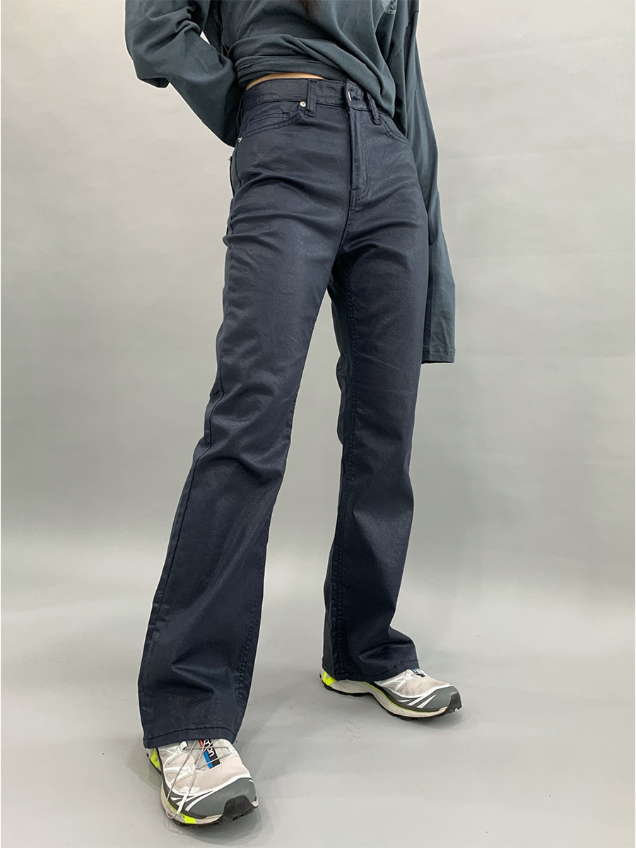 Coating bootscut pants (3color)