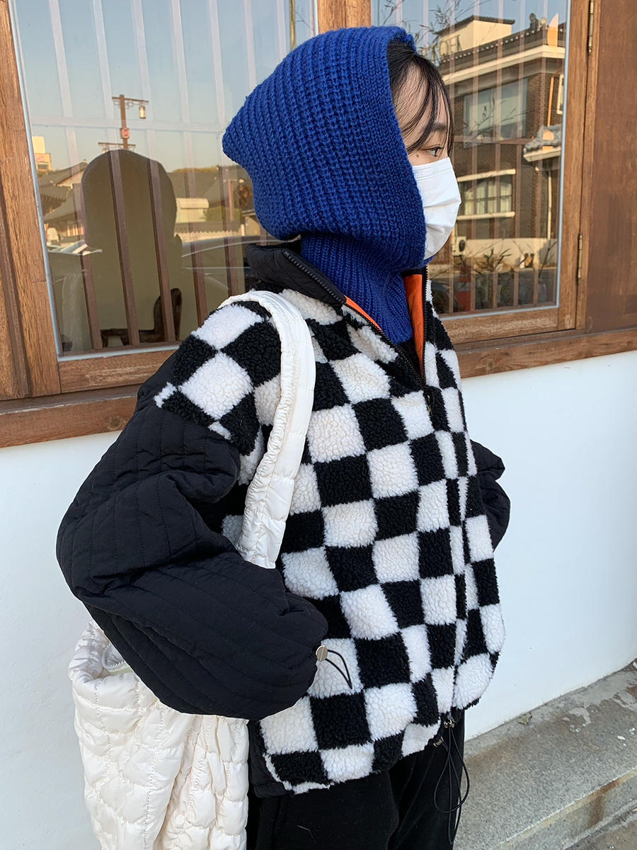 Checker quilted jumper (2color)