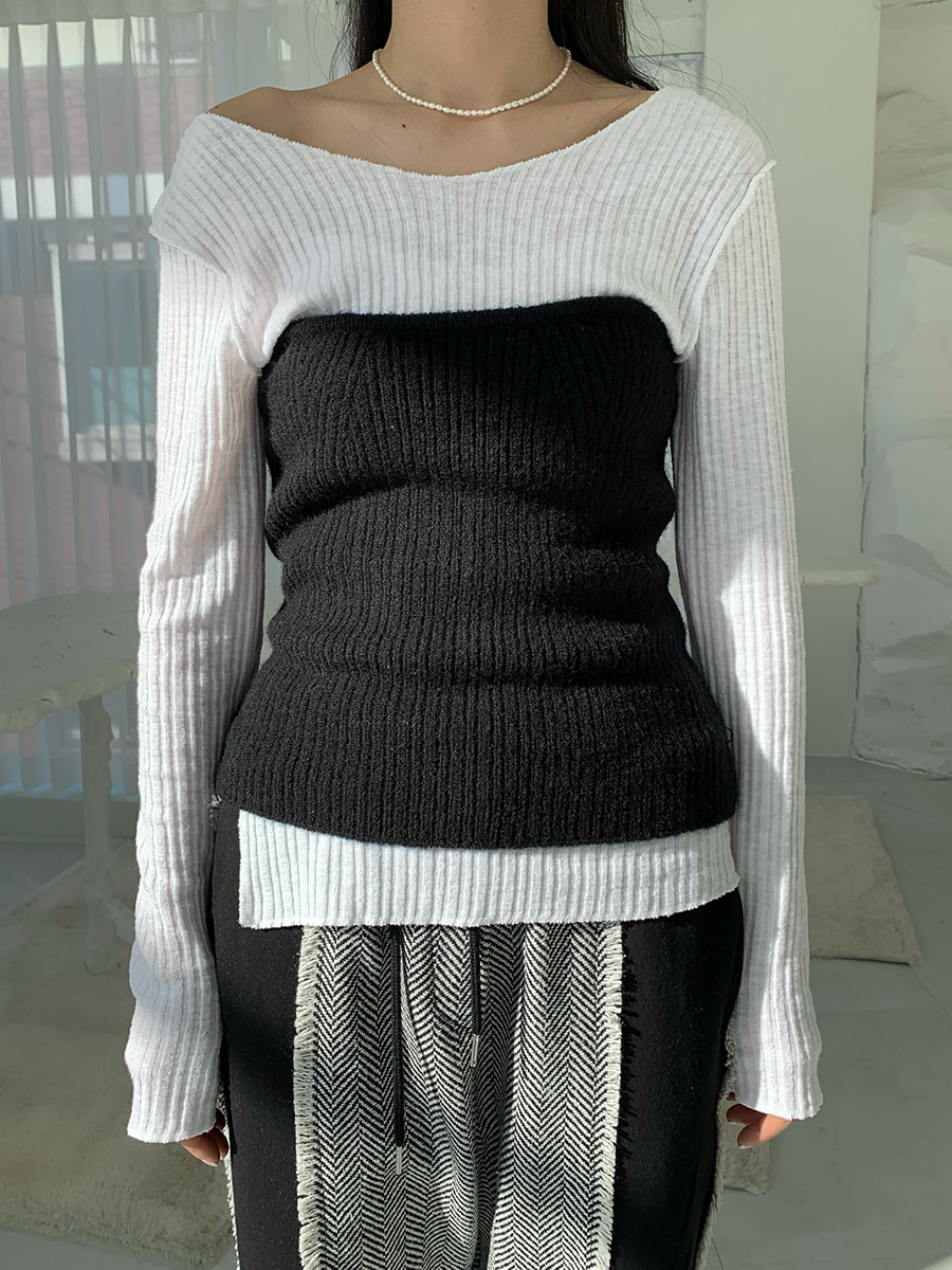 Town knit top (3color)