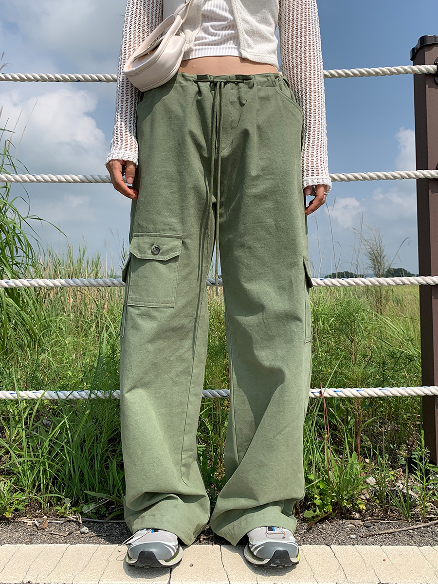 Second cargo pants (3color)