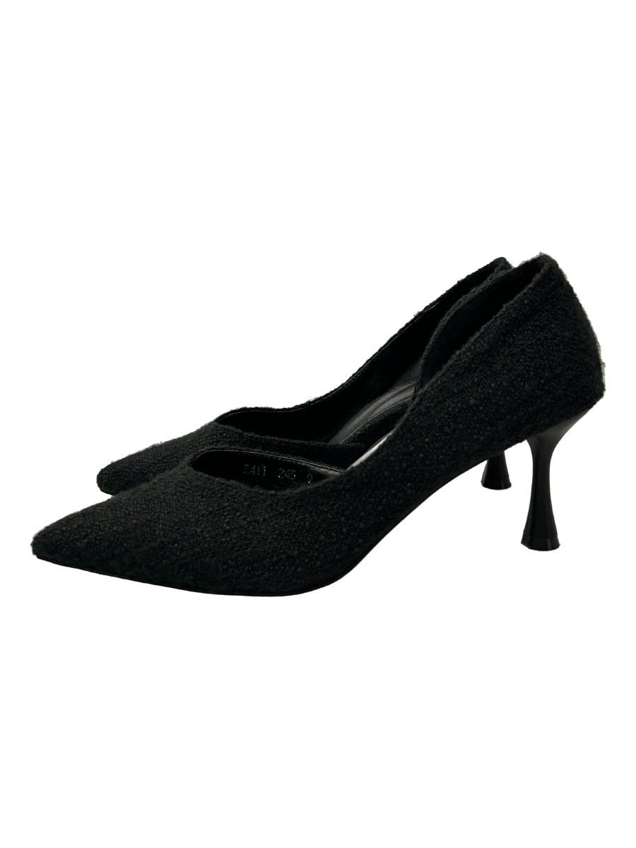 Tweed stiletto heel (2color)
