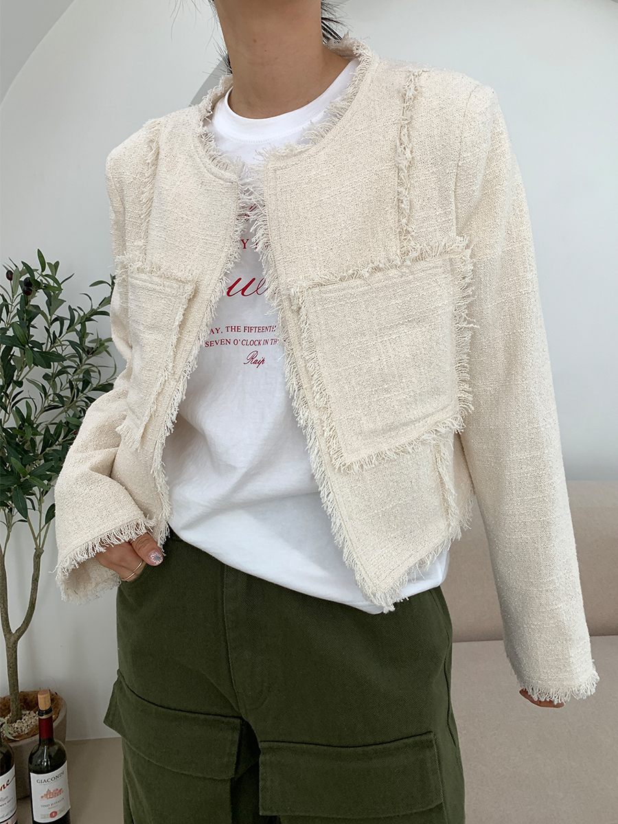 [BEST]Tweed push jacket (2color)
