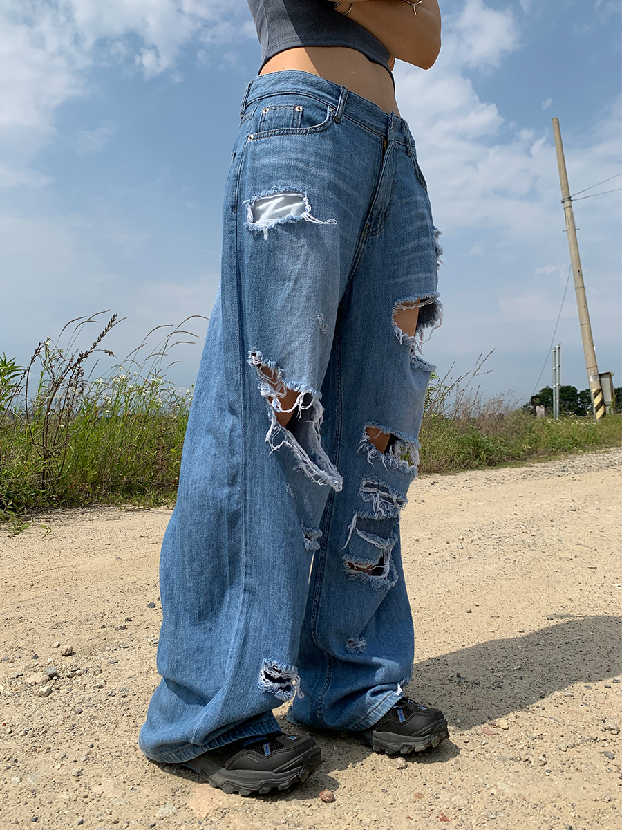 [BEST] Summer damaged jeans *유니섹스