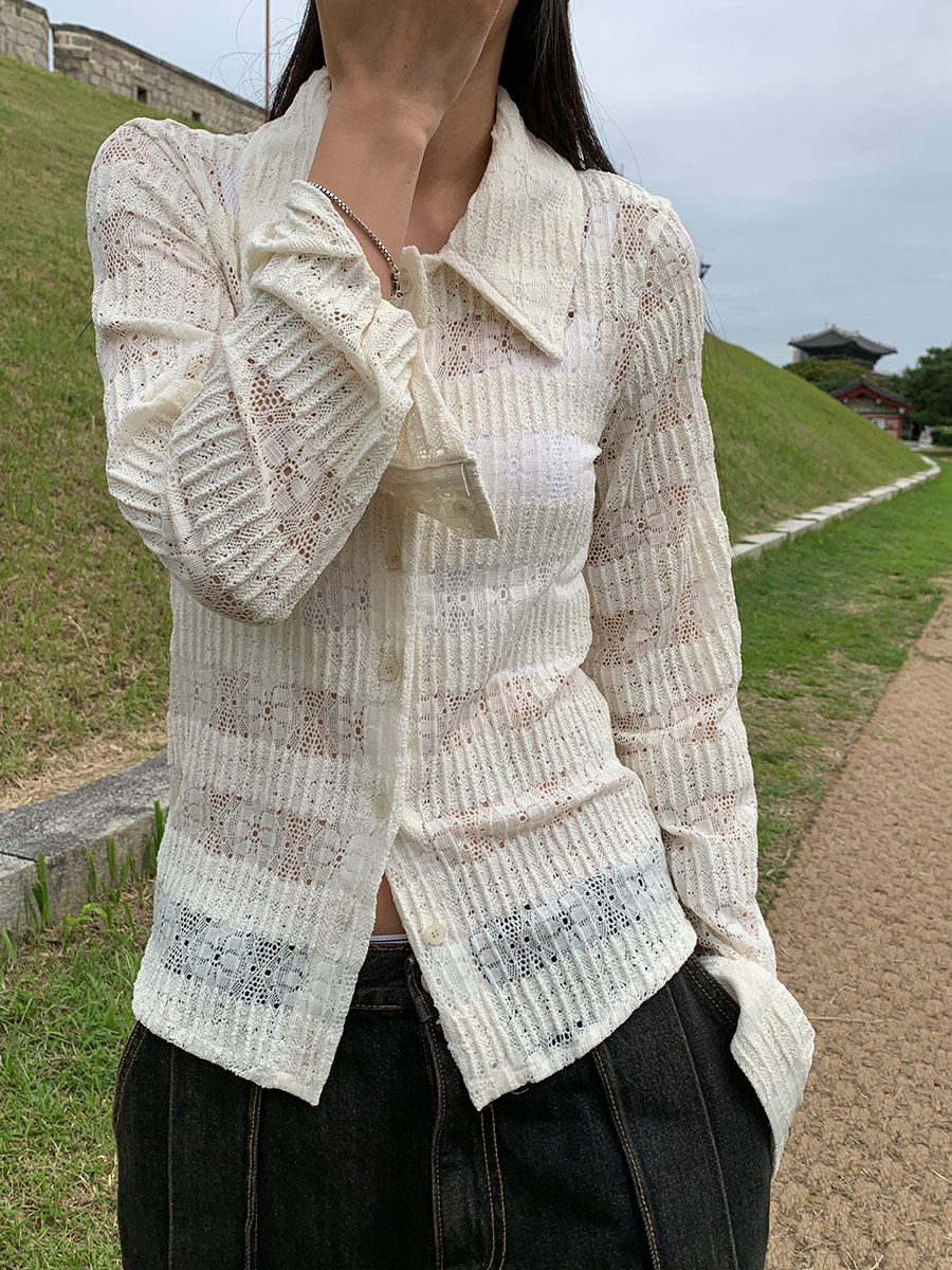 A.M. knit shirt (2color)